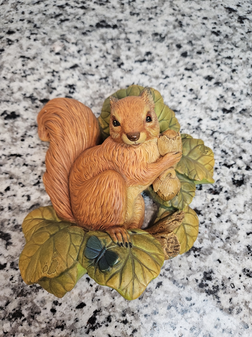 Vintage Bossons England Squirrel Figurine Hanging Wall Plaque Wildlife Series